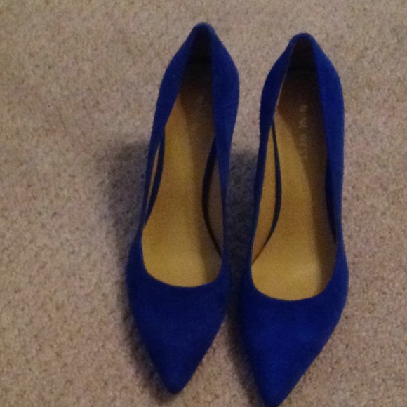 Blue Nine West heels - Picture 1 of 4